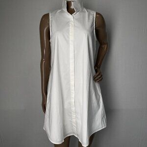 Tuckernuck Charlie Mini Dress • Size XS • White • Sleeveless Button-Down